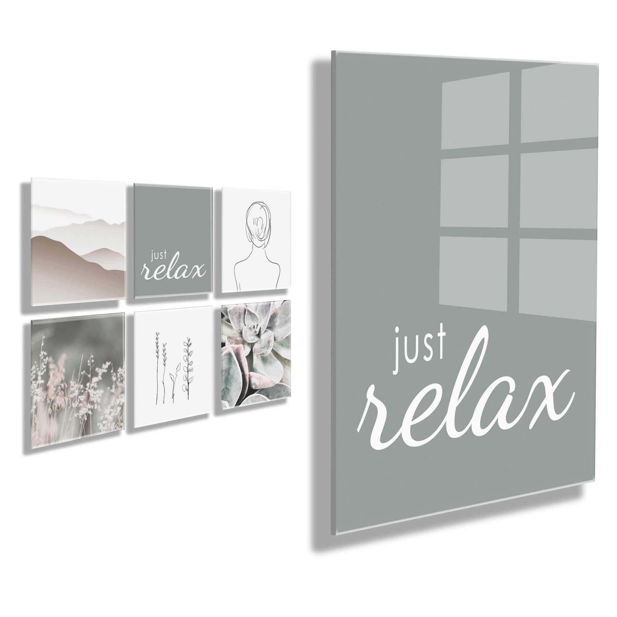 Just Relax Floating Acrylic Set