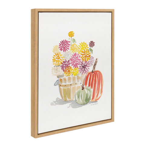 Sylvie Mums and Pumpkins Framed Canvas by Patricia Shaw