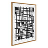 Sylvie Crossing Lines BW Framed Canvas by Statement Goods