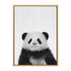 Sylvie Panda Framed Canvas by Simon Te Tai