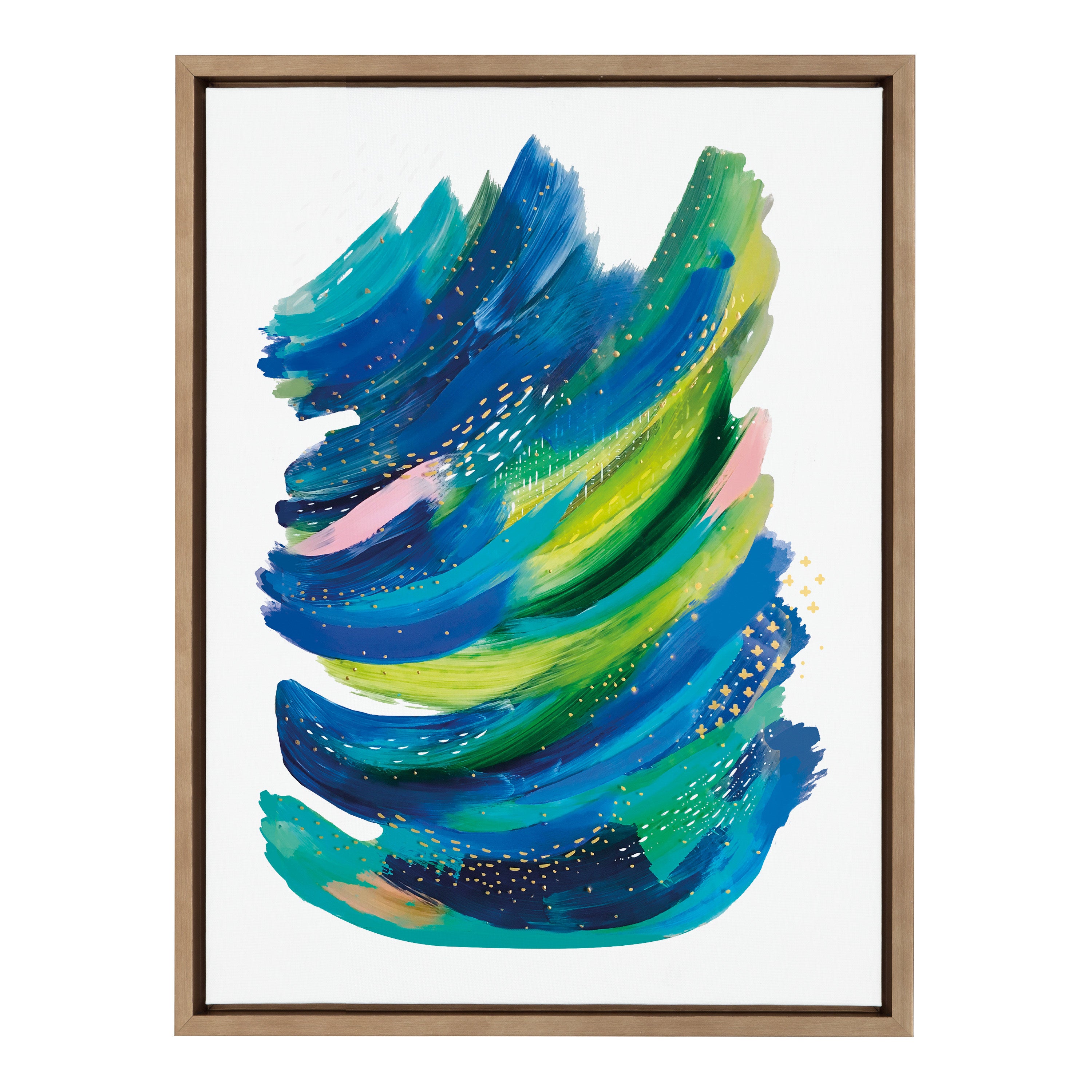 Sylvie Bright Abstract 2 Framed Canvas by Jessi Raulet of Ettavee