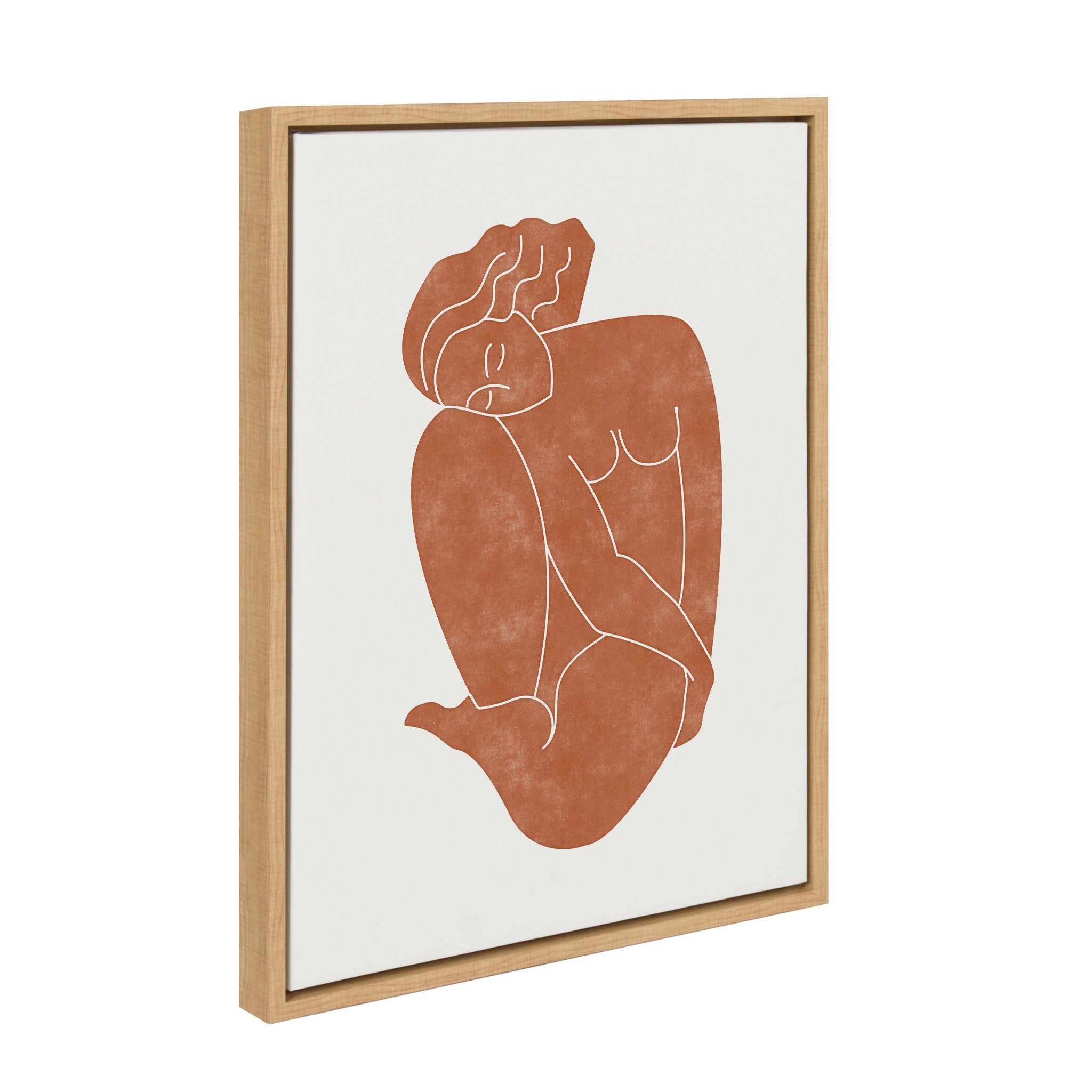 Sylvie Figurine Framed Canvas by Alexander Ginzburg
