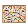 Sylvie EV Wavy Lines Framed Canvas by Jessi Raulet of Ettavee