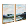 Sylvie Lake Huron l and II Framed Canvas Art Set by Nikita Jariwala