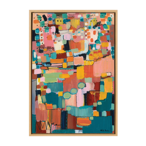 Sylvie Sunset Fiesta Framed Canvas by Leah Nadeau