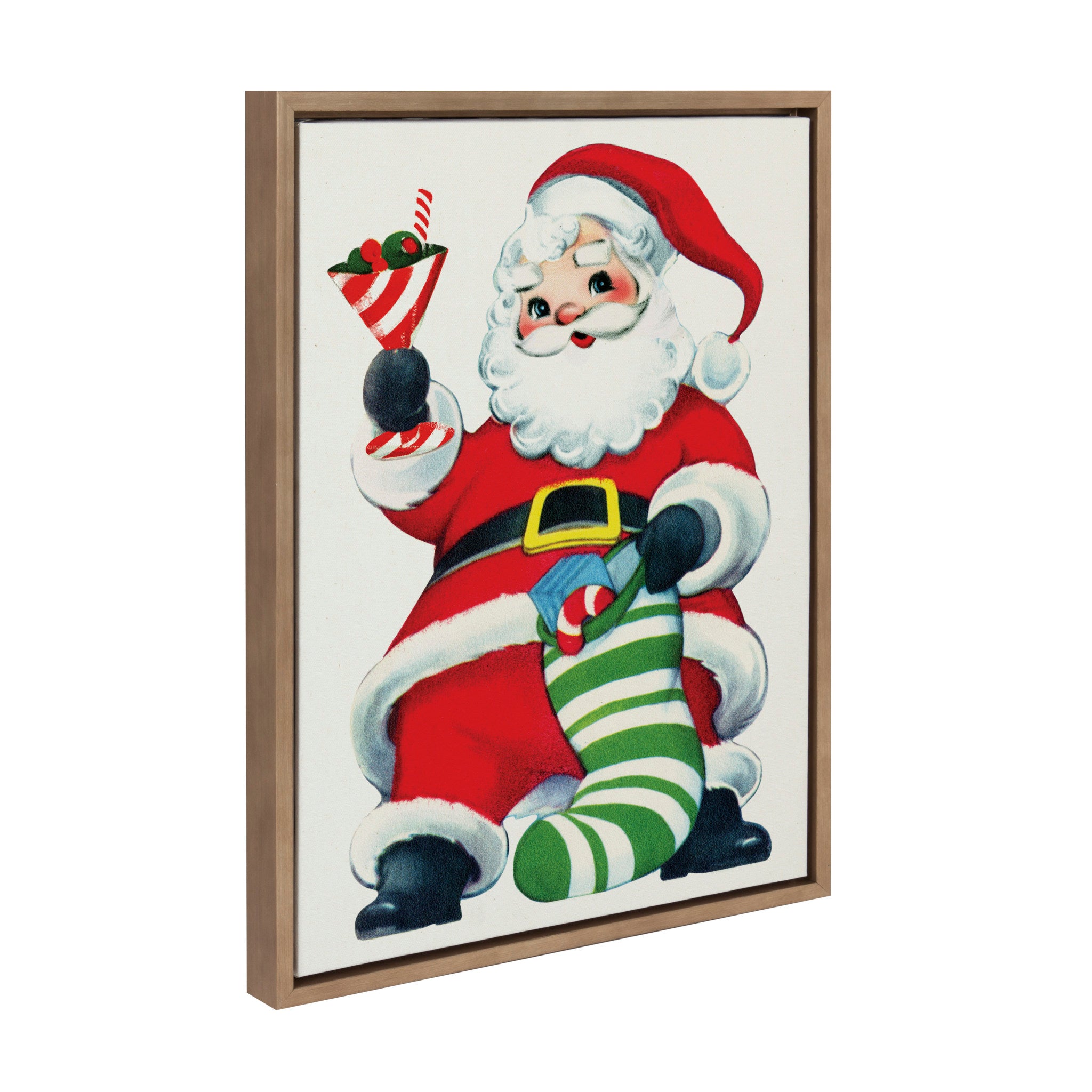 Sylvie Santa Claus Framed Canvas by Corinna Buchholz of Piddix