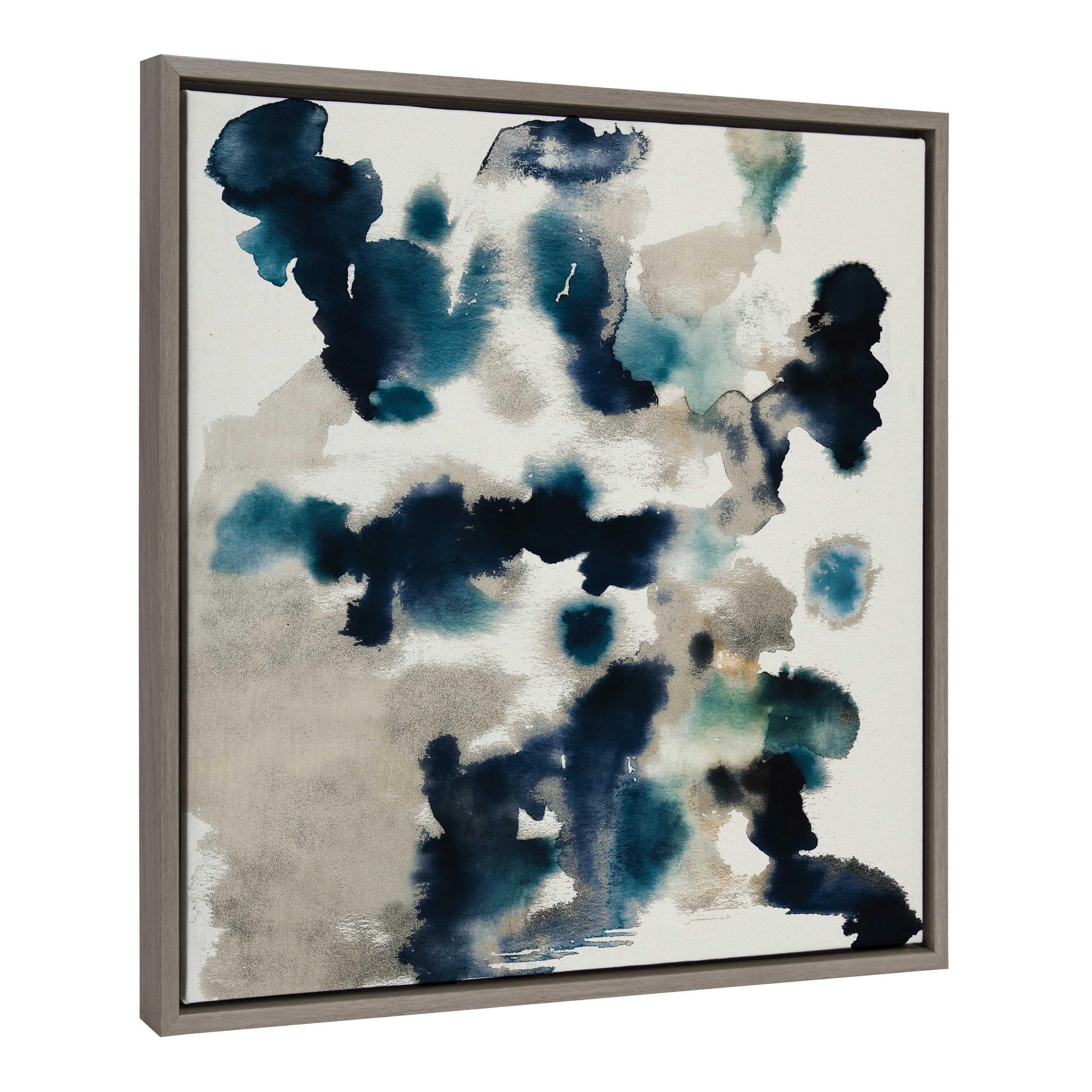 Sylvie Gilded Watercolor Framed Canvas by Amy Lighthall