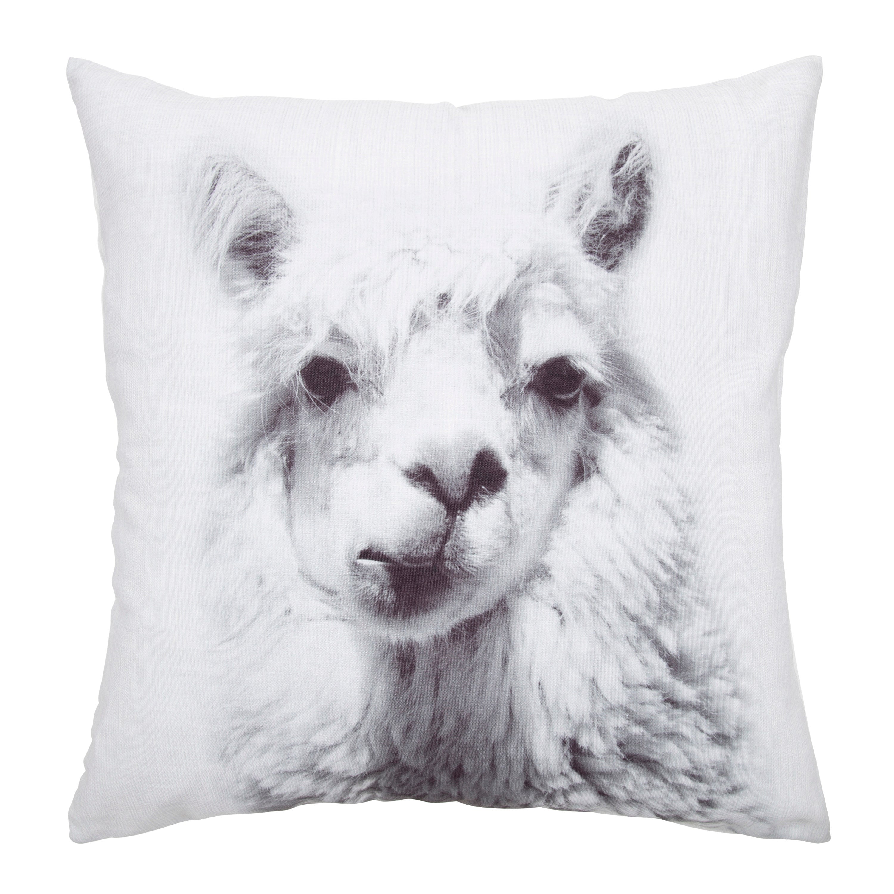 Como Alpaca Print Throw Pillow Cover