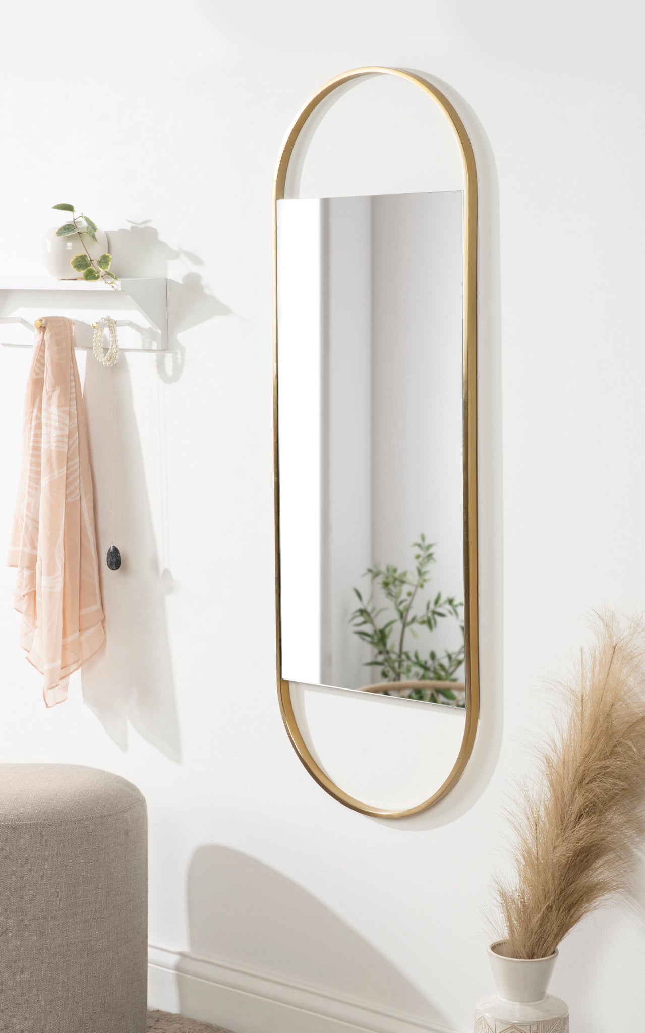 Nobles Framed Capsule Mirror