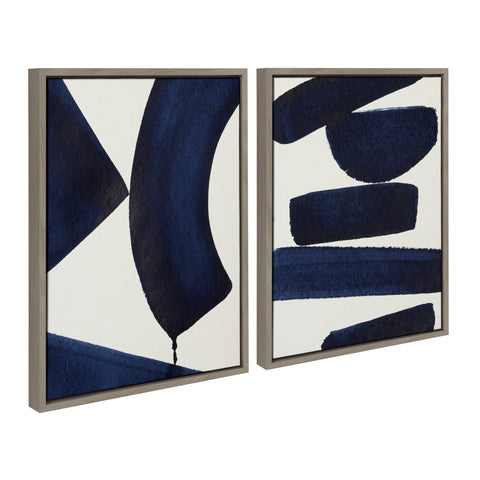 Sylvie Japandi 3 and Japandi 26 Framed Canvas Art Set by Rocket Jack