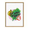 Sylvie Eat Your Veggies Framed Canvas by Maria Filar