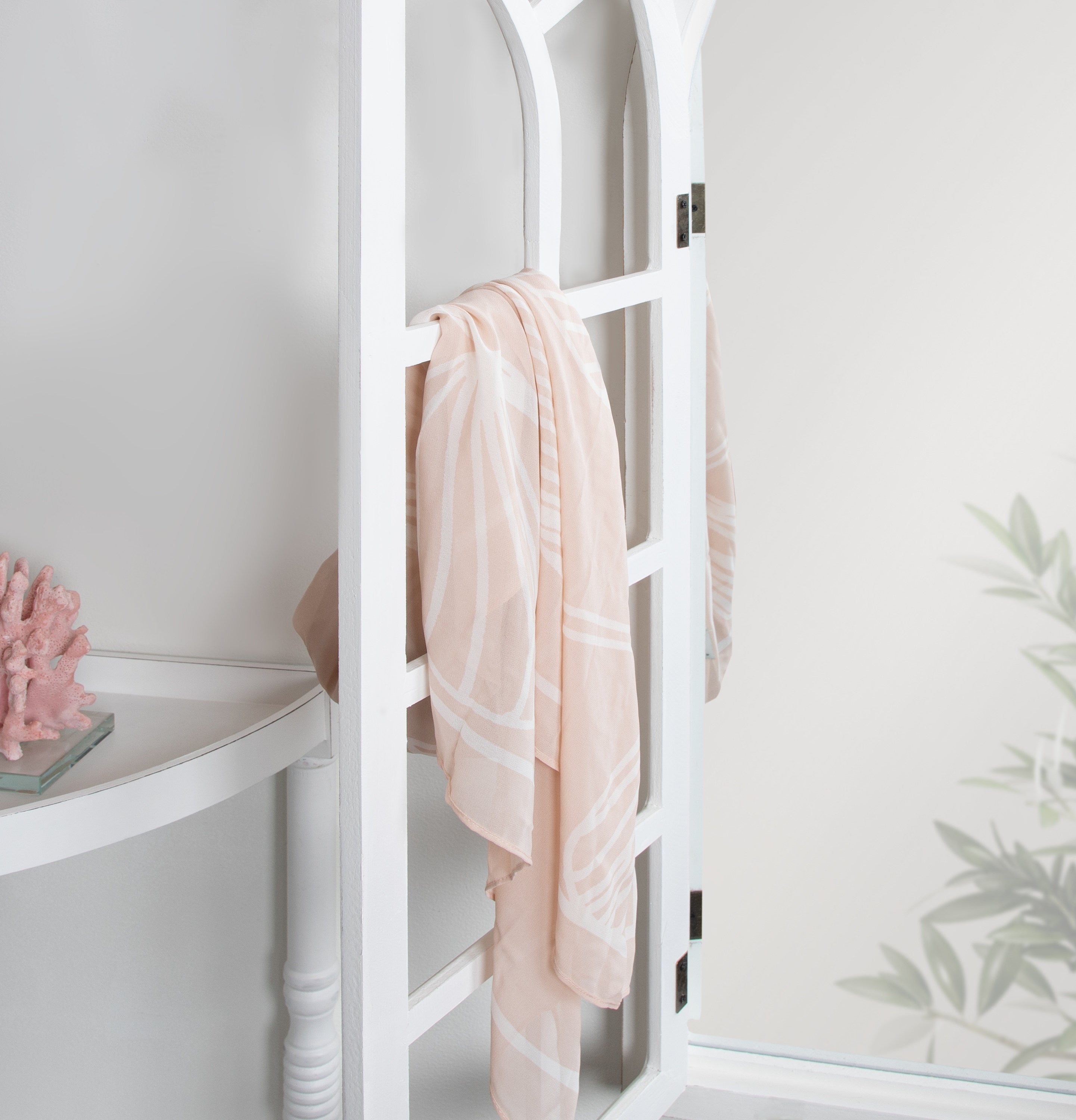 Boldmere Wood Windowpane Arch Mirror