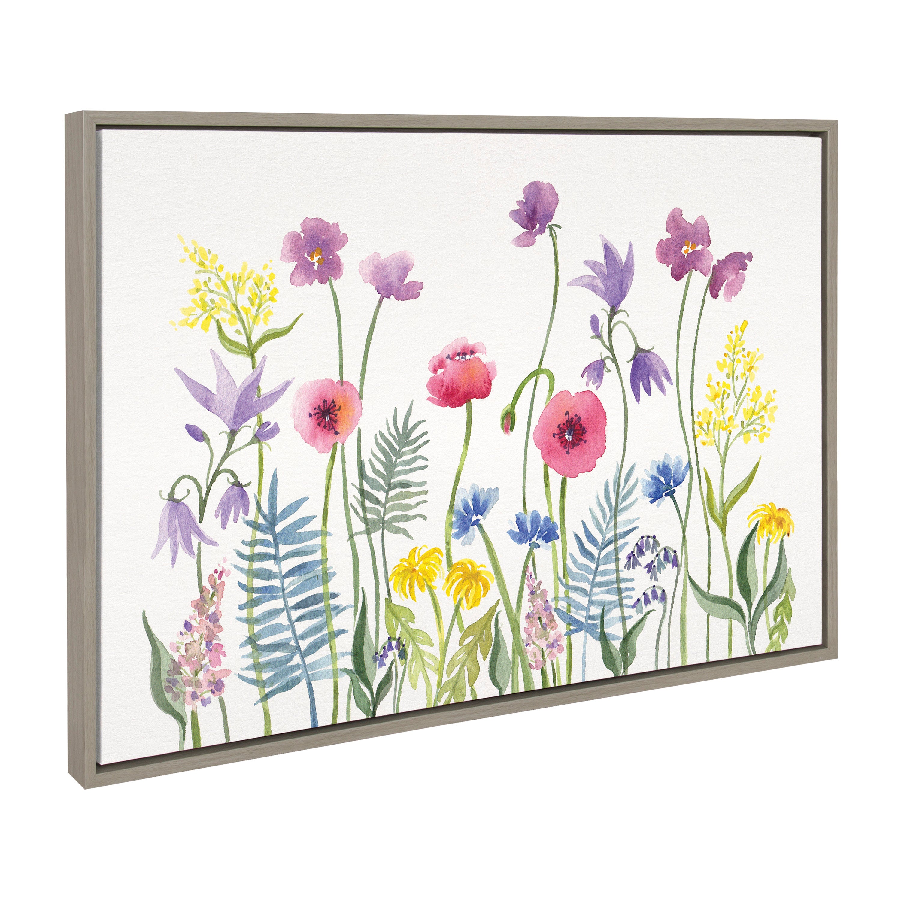 Sylvie Wildflorals Framed Canvas by Patricia Shaw