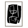 Sylvie Modern Meeting Forms Framed Canvas by Statement Goods