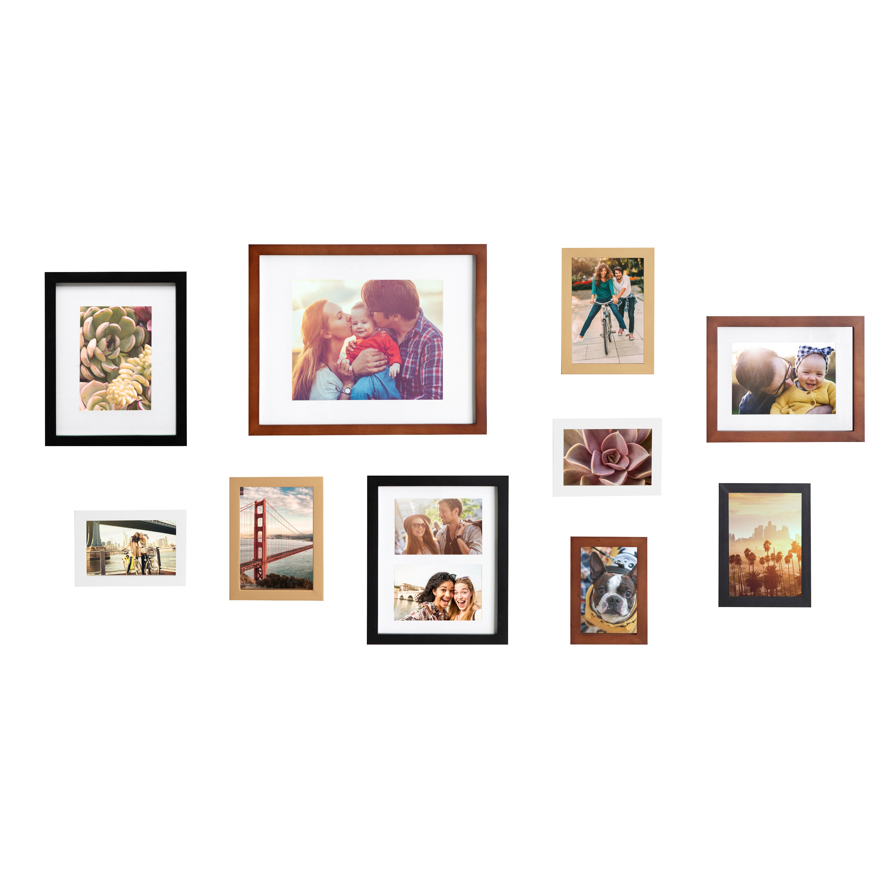 Black Wood 8-Opening for 4 X 6' Collage Picture Frame - China Picture Frame  and Photo Frame price