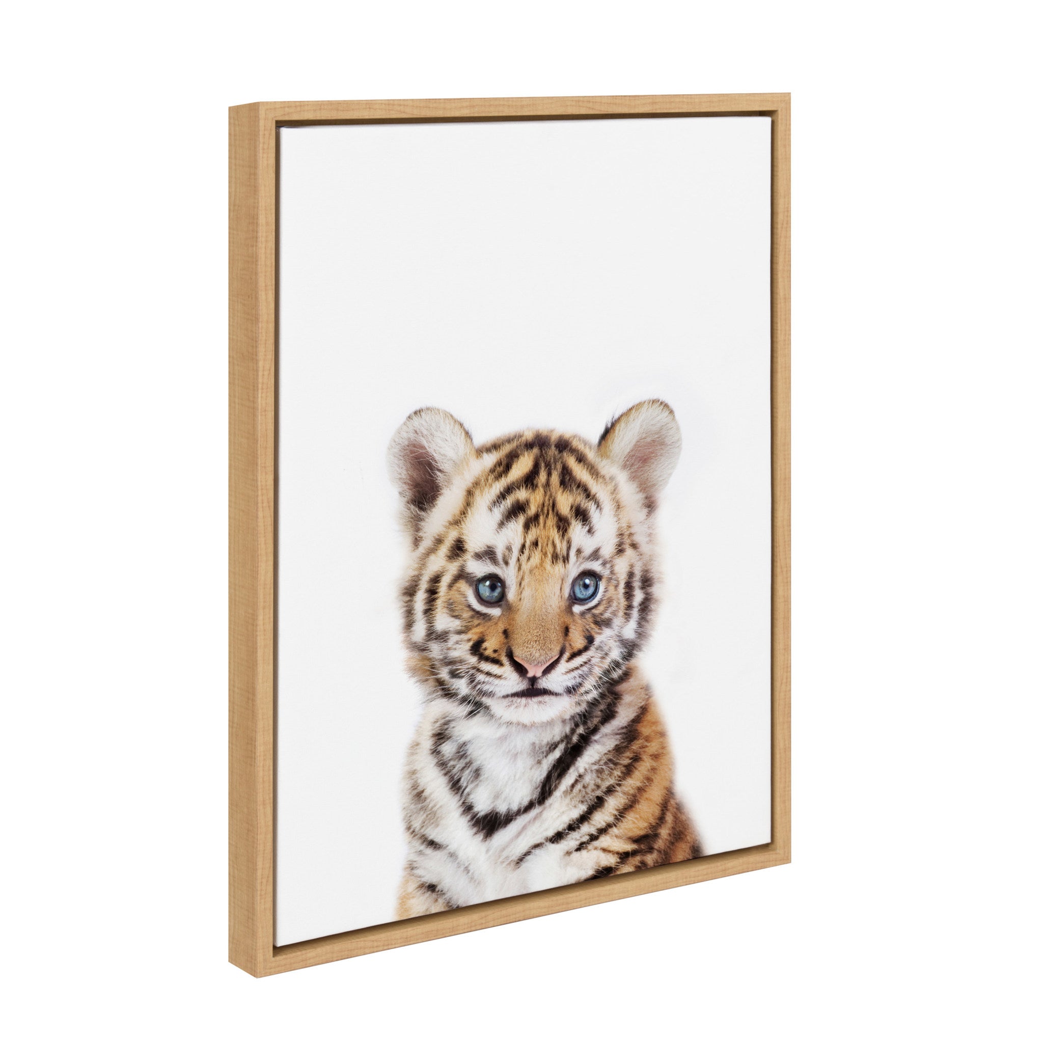 Sylvie Baby Tiger Framed Canvas by Amy Peterson