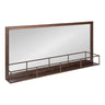 Jackson Metal Frame Mirror with Shelf