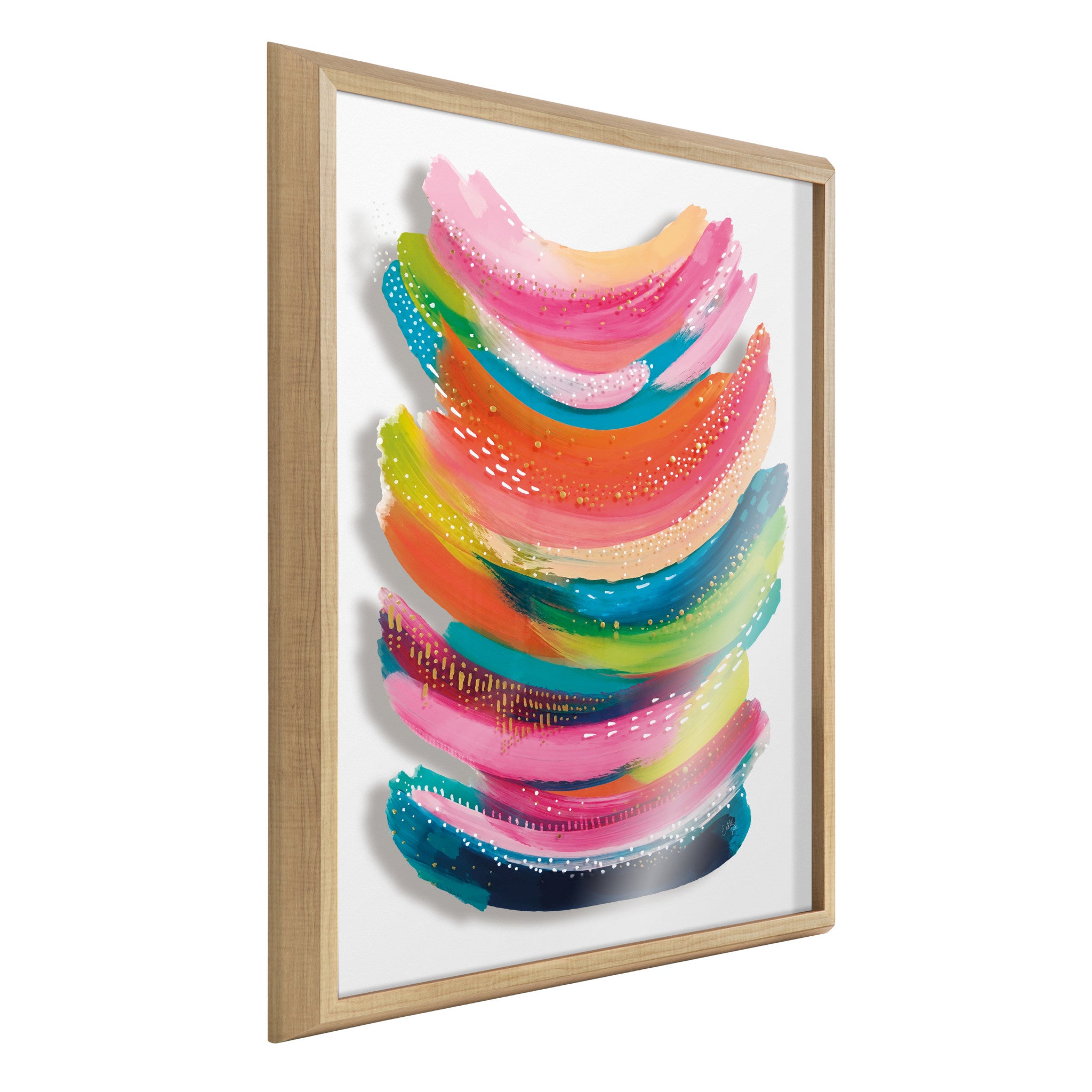 Blake Bright Abstract Framed Printed Art by Ettavee