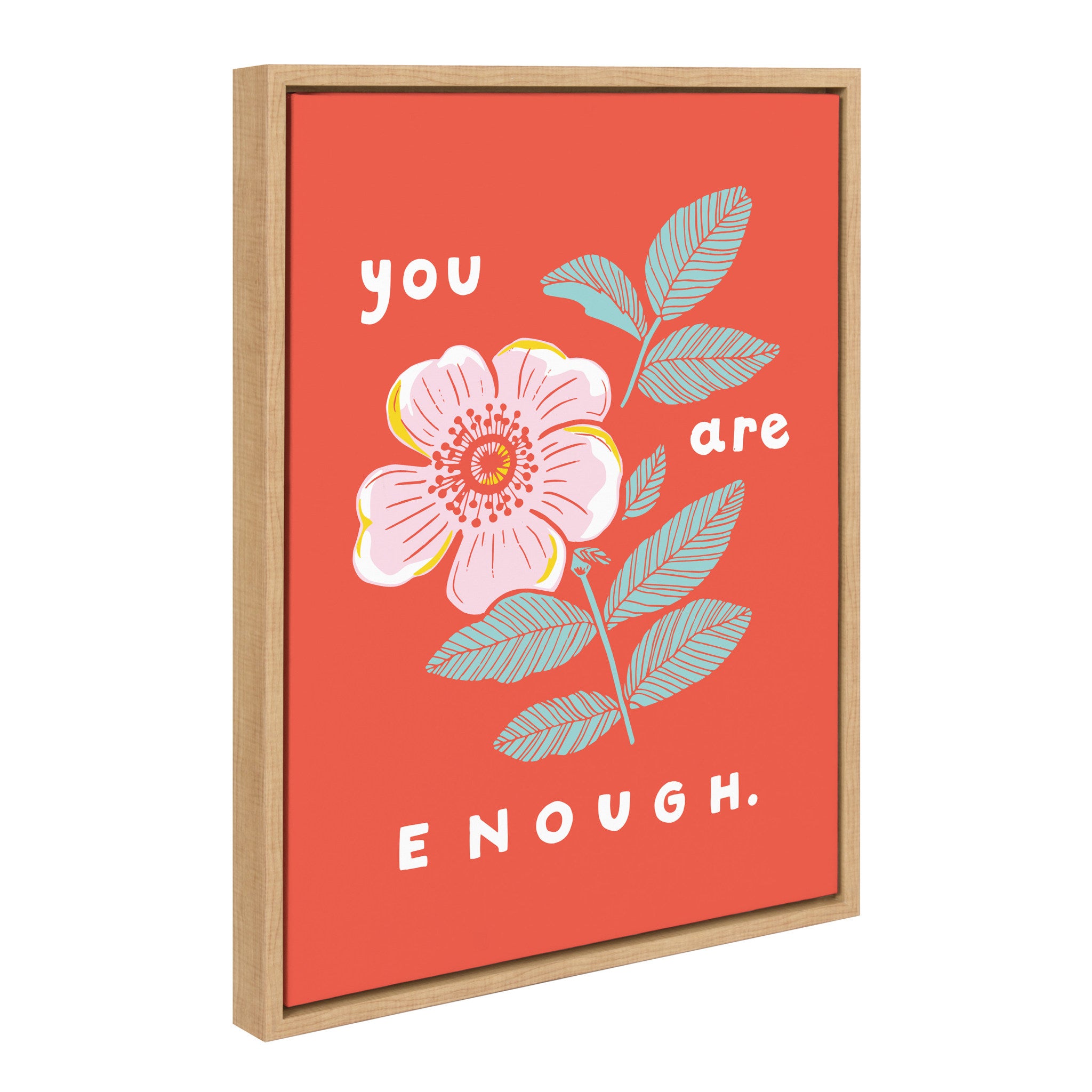 Sylvie You Are Enough Framed Canvas by Maria Filar