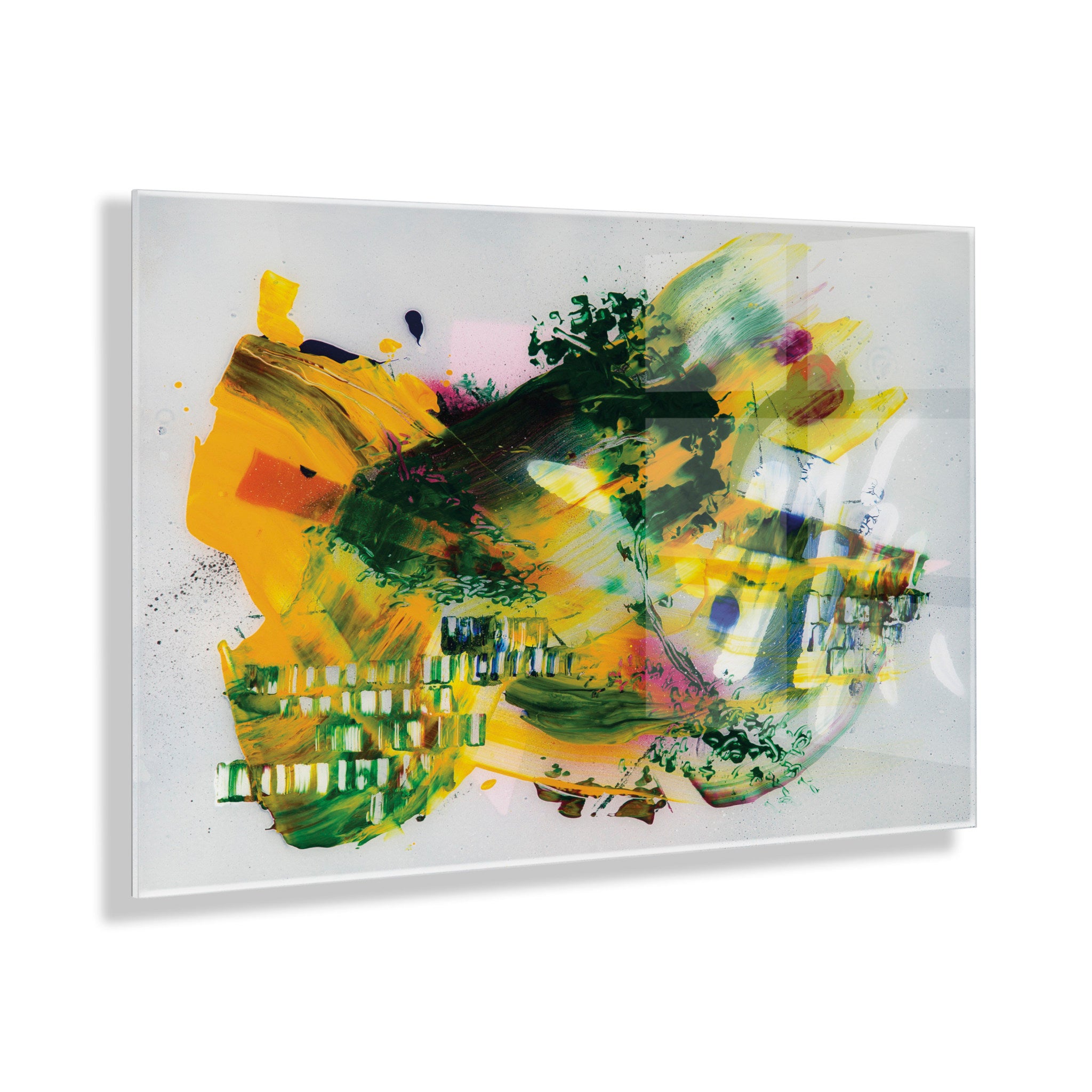 Garden of a Split Second Painting Floating Acrylic Art by Grant Mahr