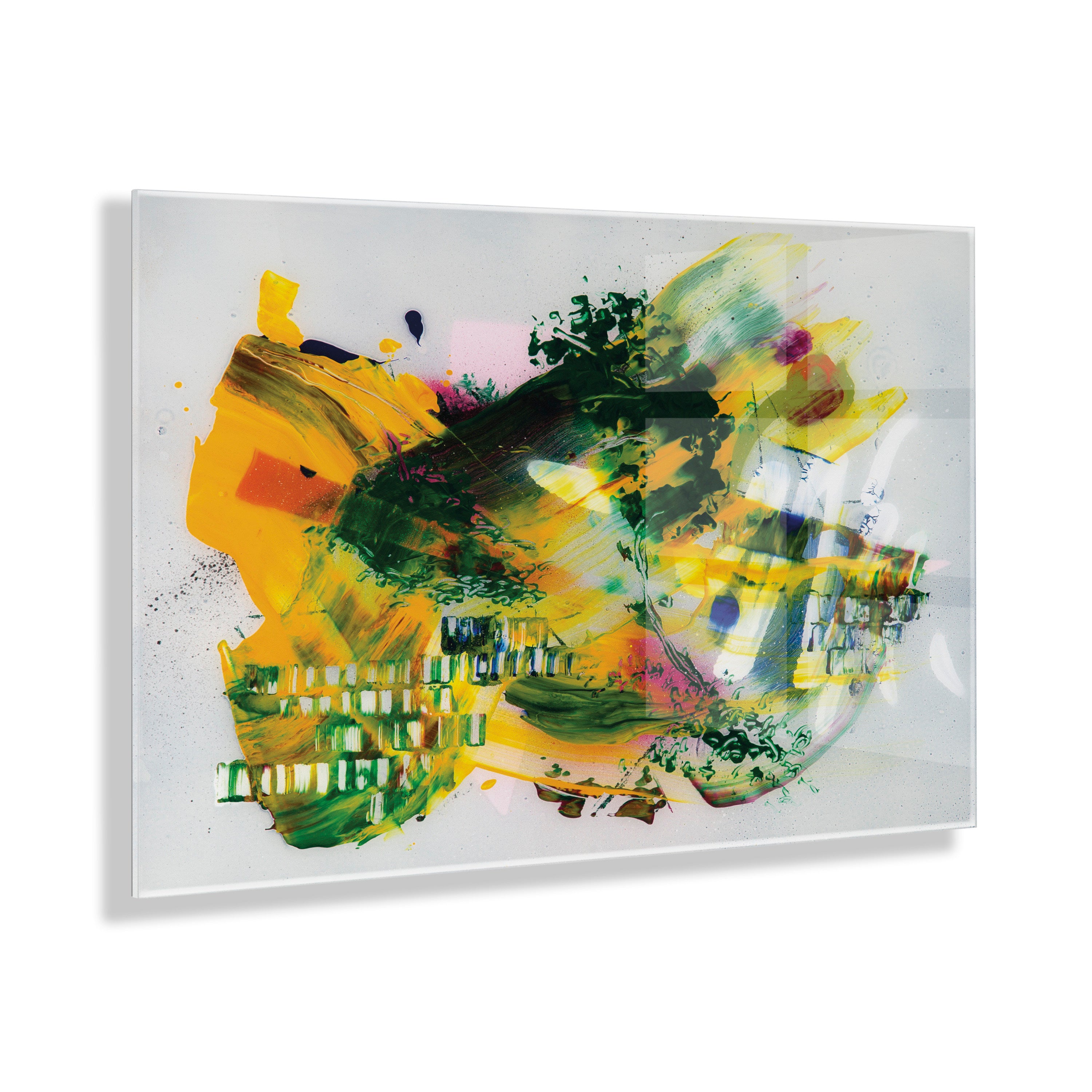 Garden of a Split Second Painting Floating Acrylic Art by Grant Mahr