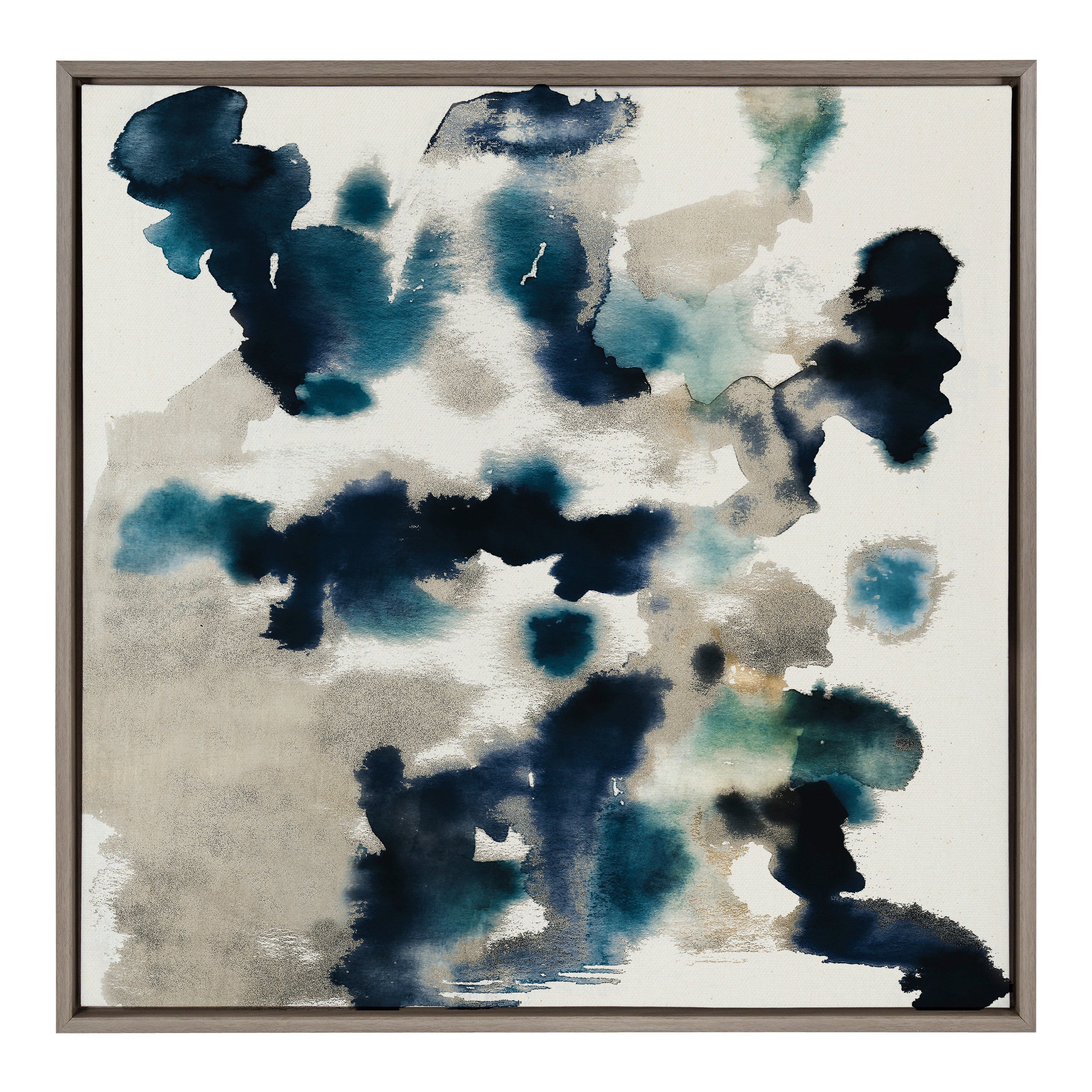 Sylvie Gilded Watercolor Framed Canvas by Amy Lighthall