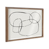 Blake 871 Modern Circles Framed Printed Glass by Teju Reval of SnazzyHues