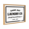 Blake Same Day Laundry Framed Printed Glass by Maggie Price of Hunt and Gather Goods