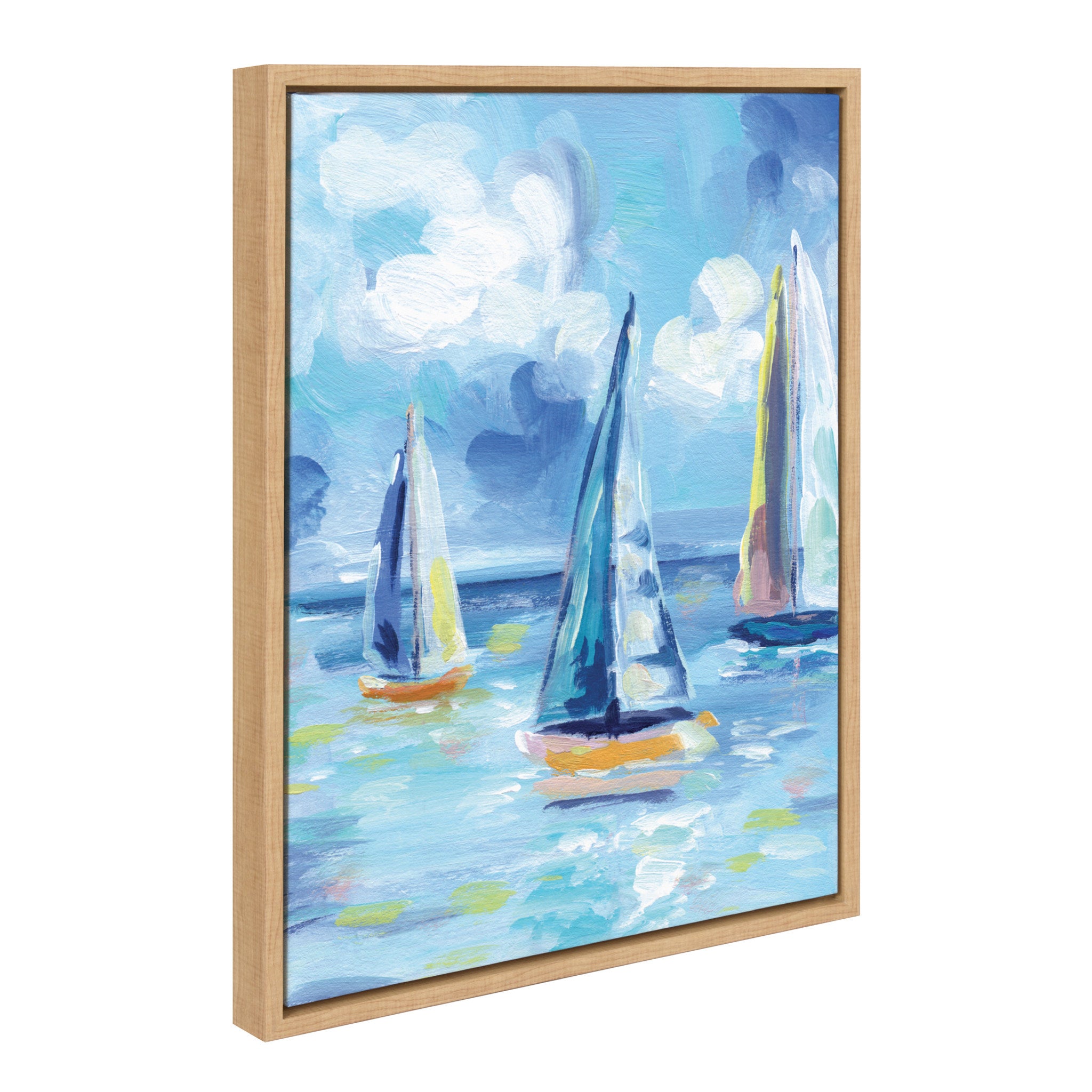 Sylvie Come Sail Away Framed Canvas by Rachel Christopoulos