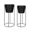 Sheely Metal Planter Stands with Pots