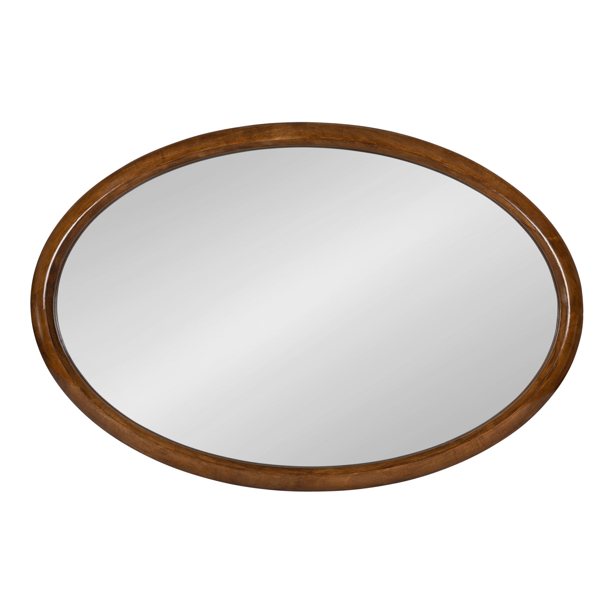 Pao Curved Framed Wood Wall Mirror