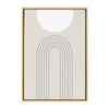 Sylvie Full Moon over the Mountain Top Framed Canvas by The Creative Bunch Studio