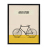 Sylvie Bike Yellow Adventure Framed Canvas by Apricot and Birch