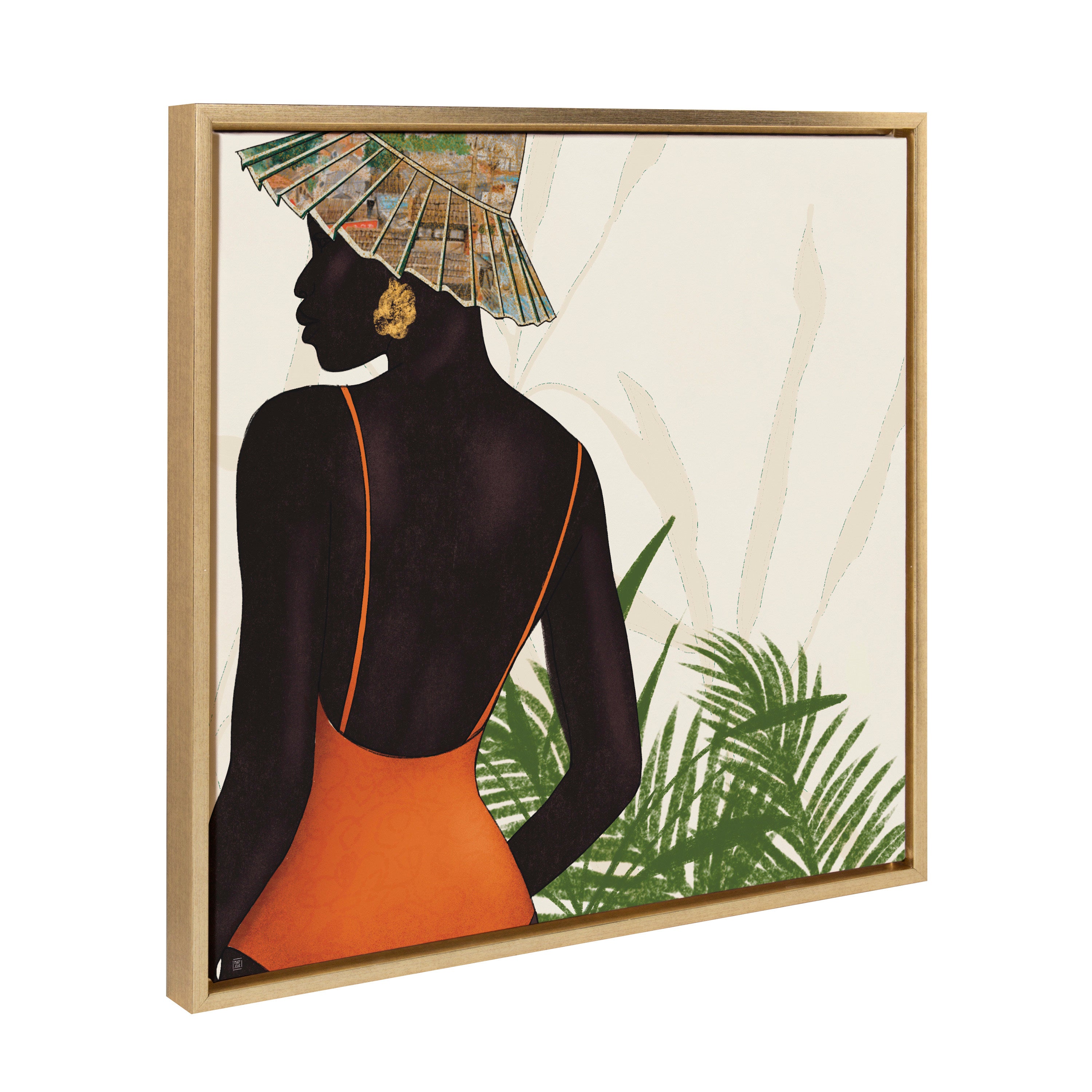 Sylvie So So Tropical Framed Canvas by Mary Joak