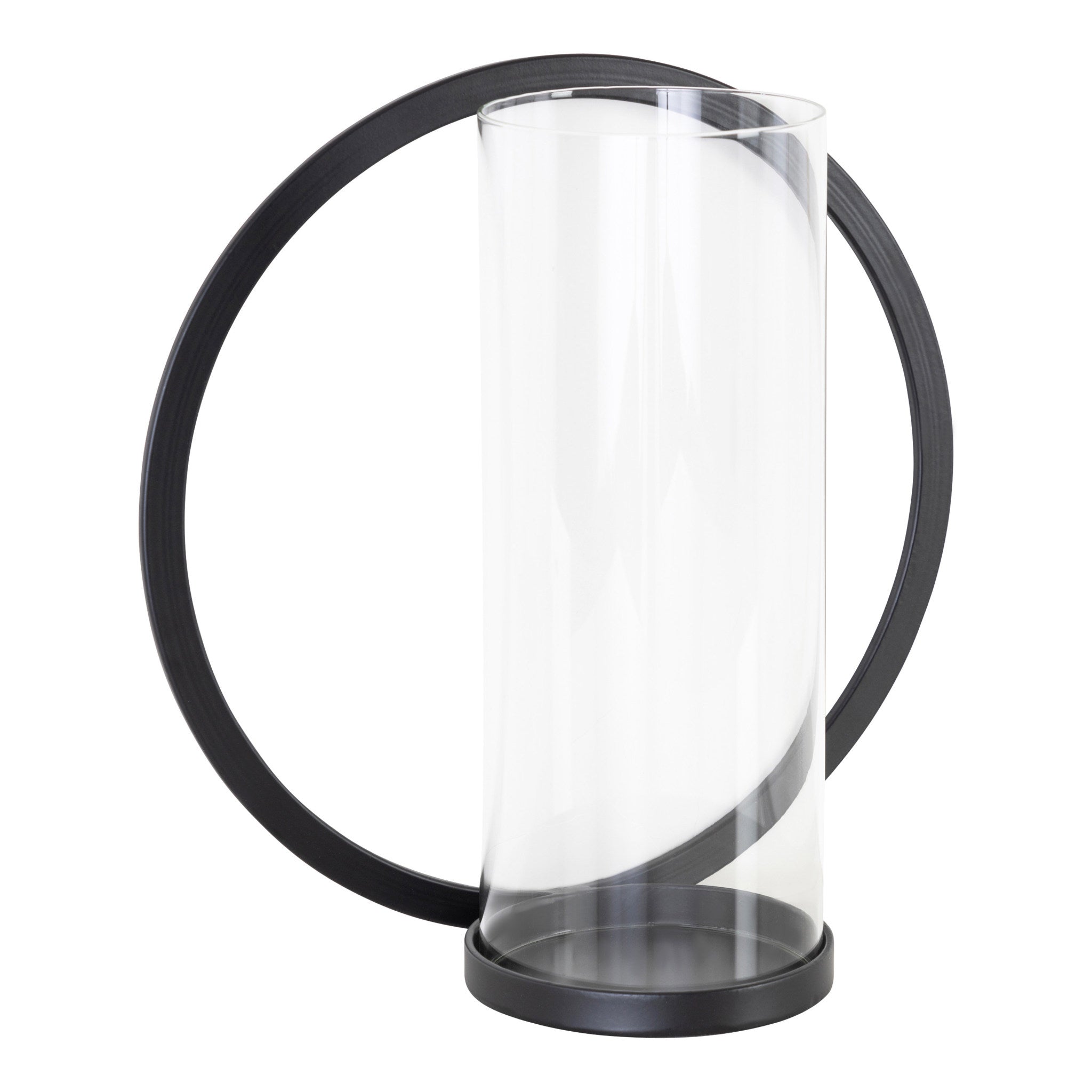 Khauli Round Metal Wall Sconce, Black 12" Diameter