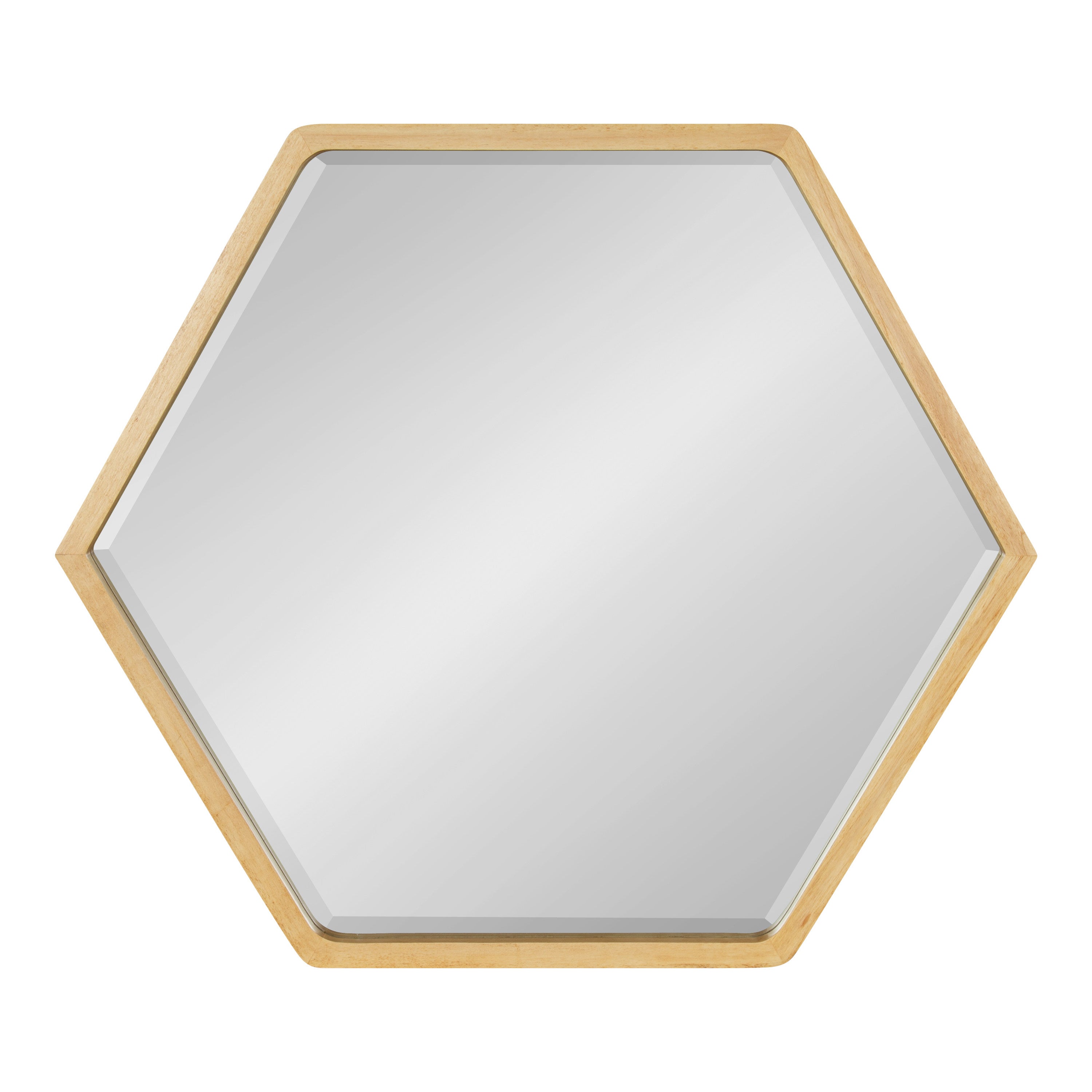 McLean Hexagon Wood Framed Wall Mirror