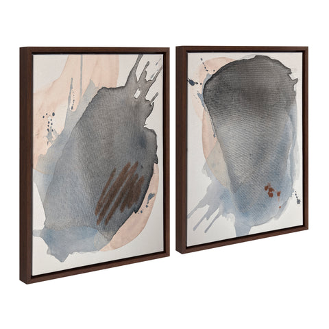 Sylvie Mingled I and II Framed Canvas Art Set by Amy Lighthall