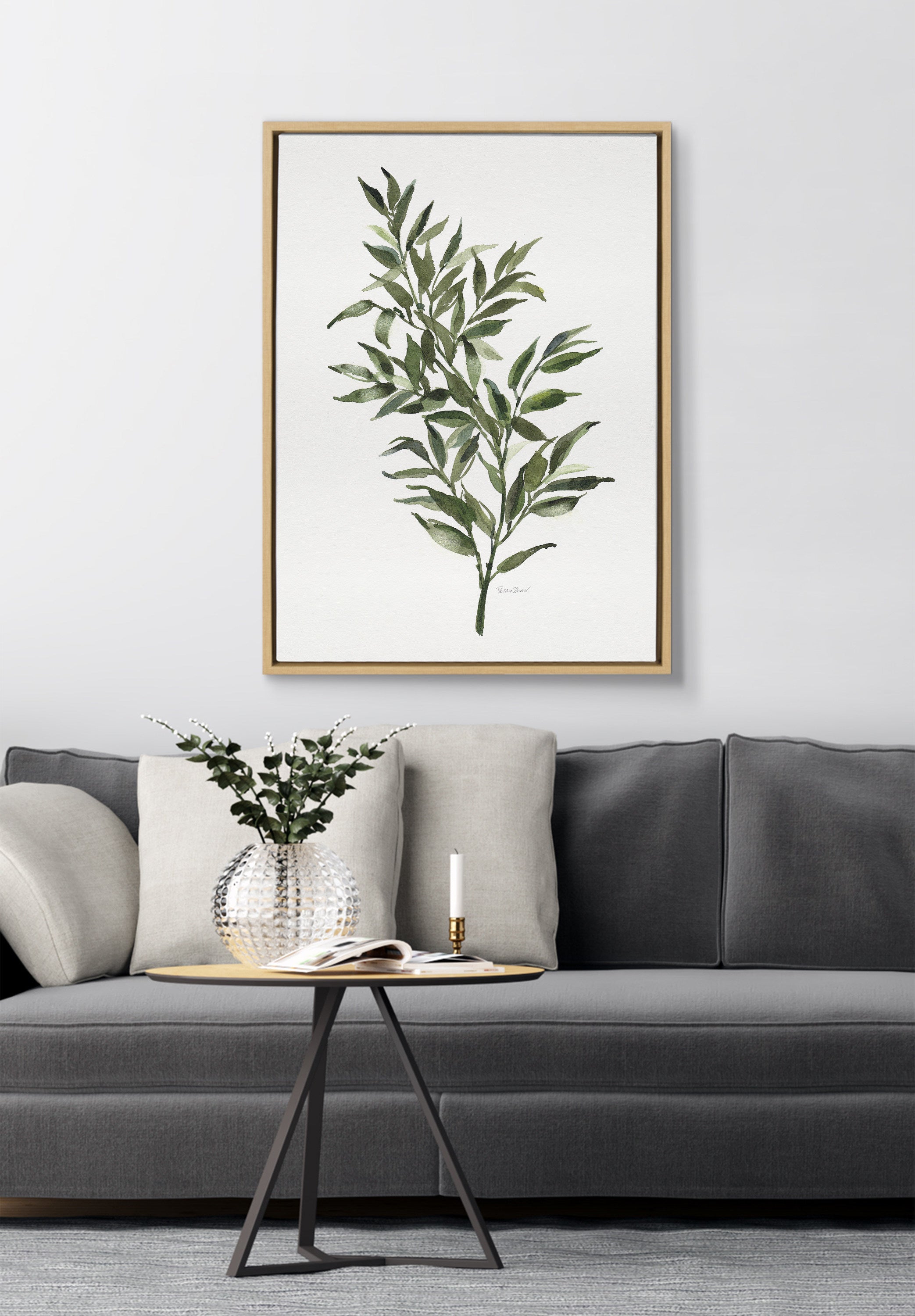 Sylvie Ruscus Framed Canvas by Patricia Shaw