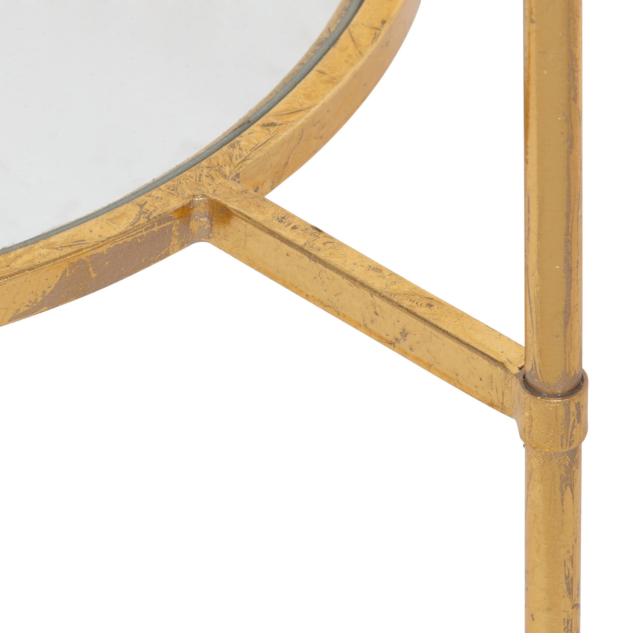 Side Table, Contemporary, Gold