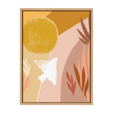 Sylvie Sunrise Dove Framed Canvas by Kate Aurelia Holloway