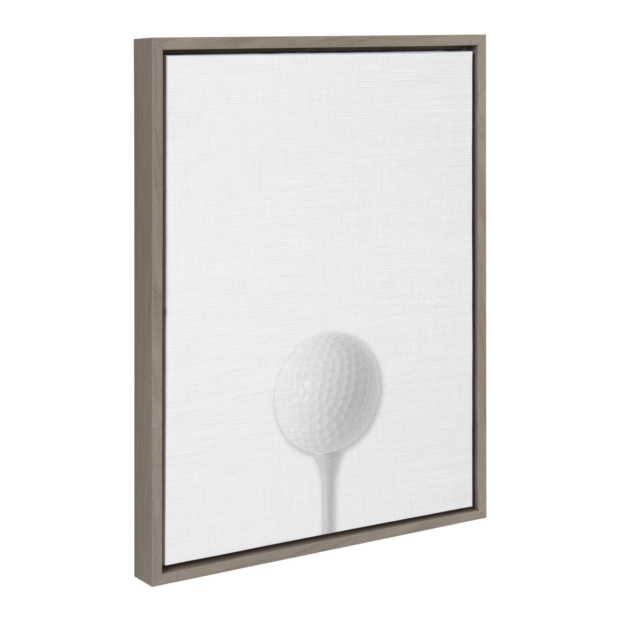Sylvie Golf Ball Portrait Framed Canvas, Gray 18x24