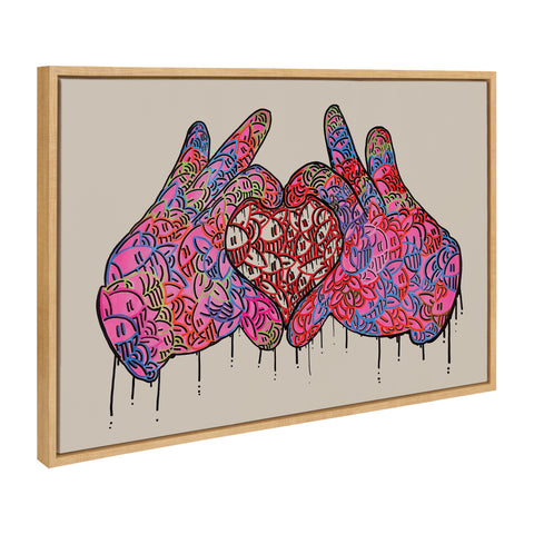 Sylvie From the Heart Framed Canvas by Arm of Casso