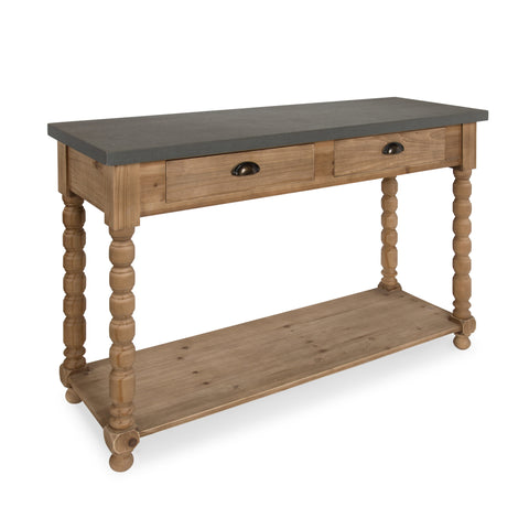 Rutledge Rustic Chic Console Table with Storage