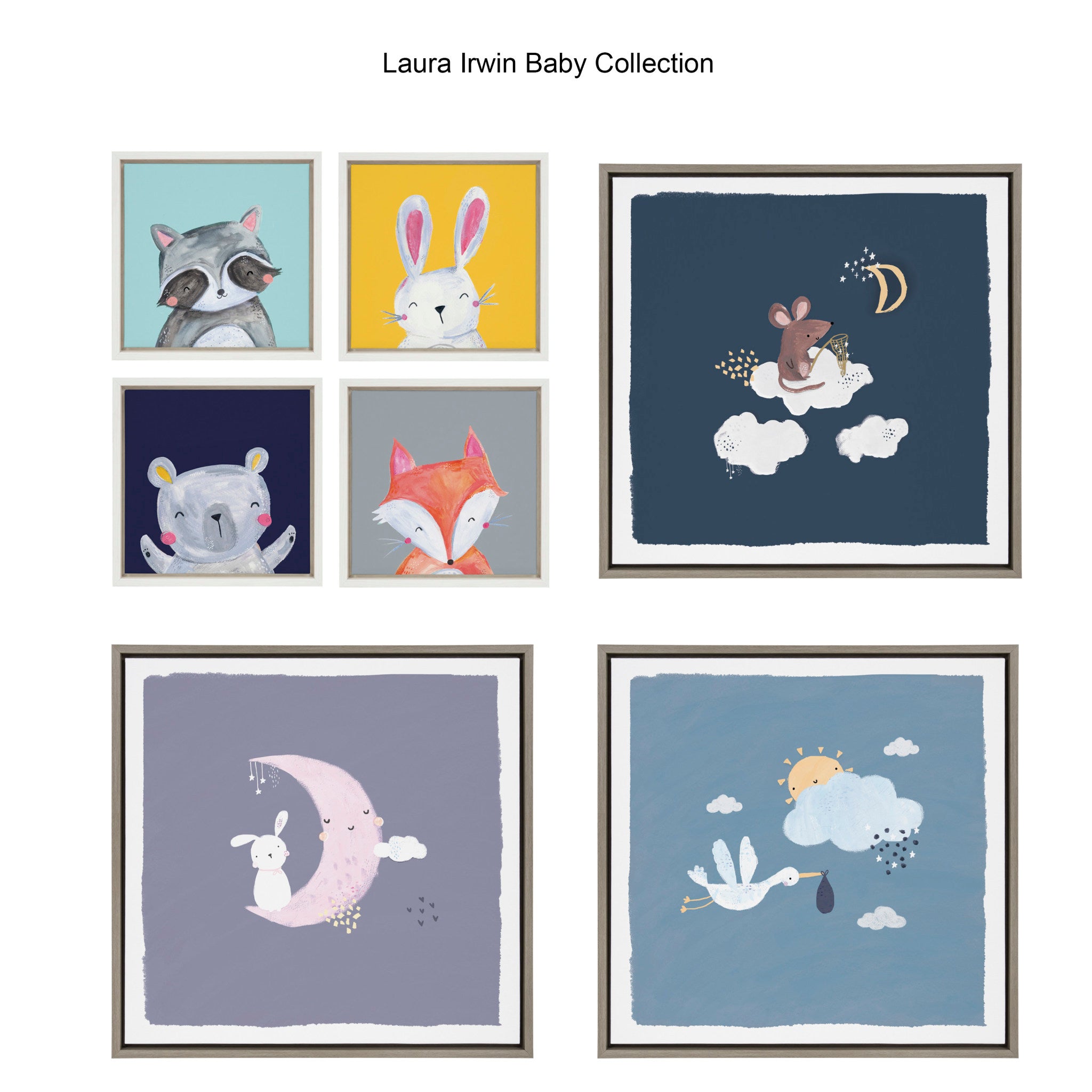Sylvie Inky Lion Framed Canvas by Lauradidthis