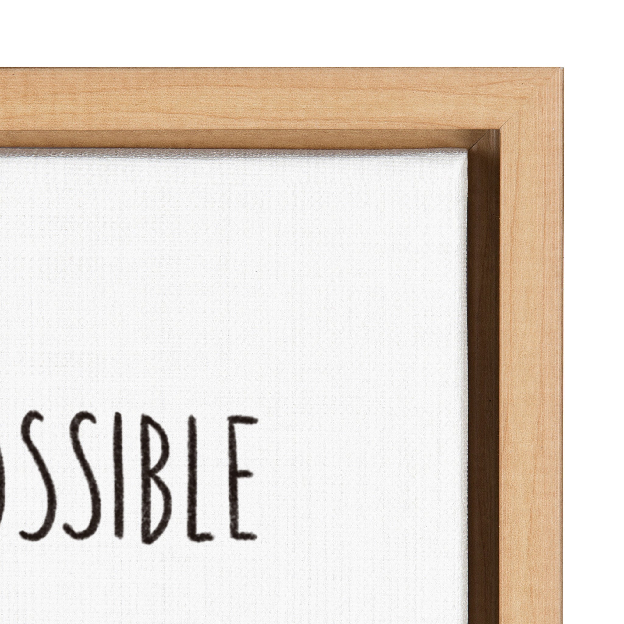 Sylvie Be Kind Whenever Possible Framed Canvas by Stacie Bloomfield of Gingiber