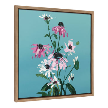 Sylvie Delicate Defenses Framed Canvas by Emma Daisy
