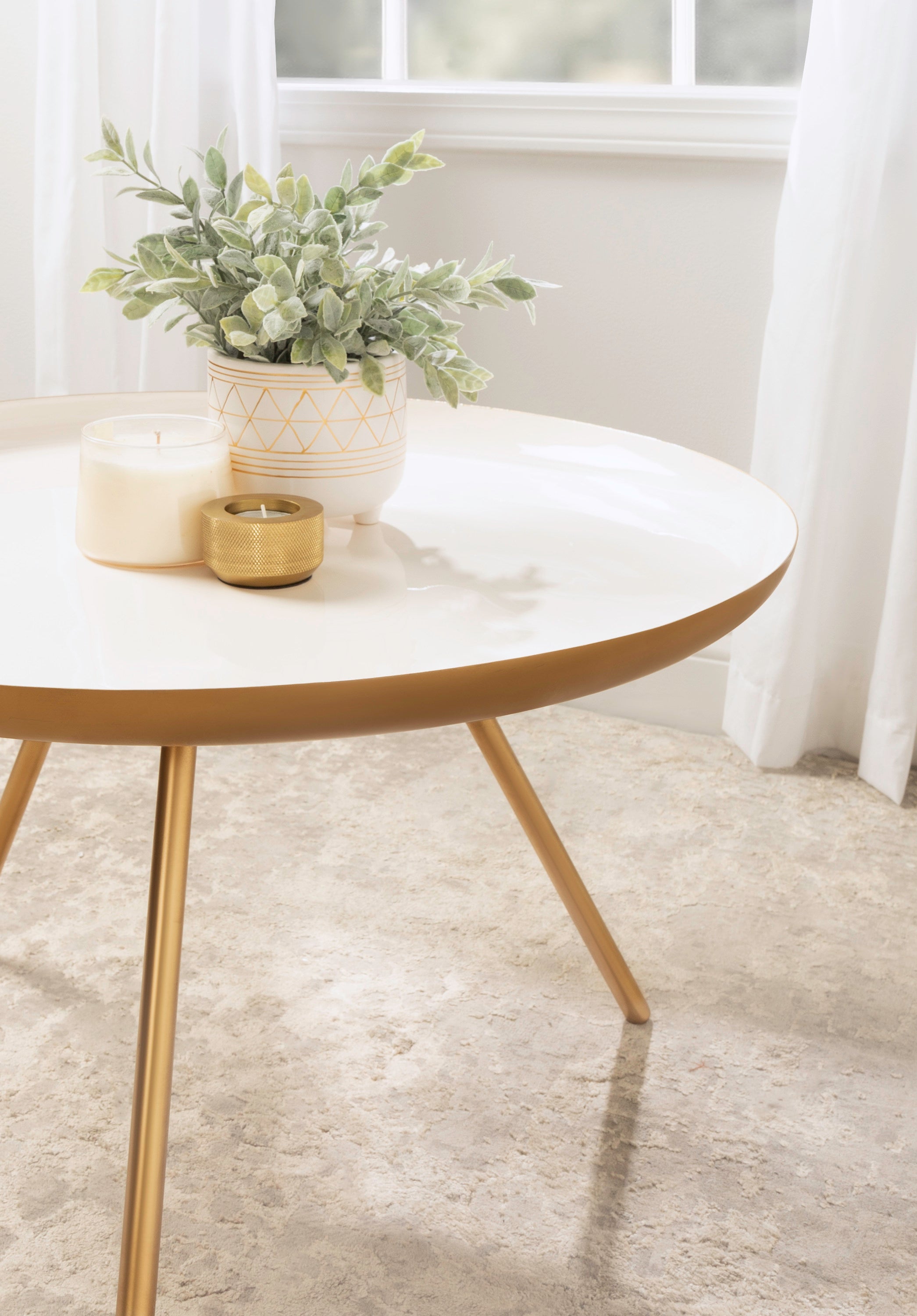 Laranya Round Metal Coffee Table