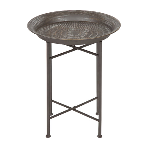 Mahdavi Round Metal Accent Table