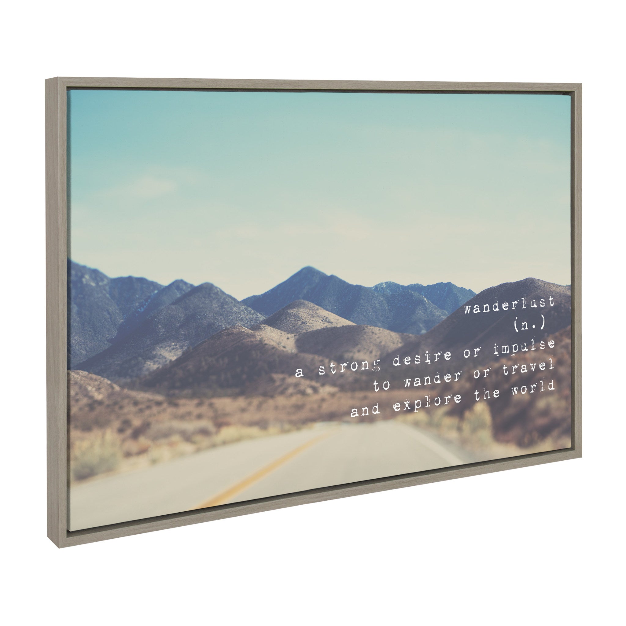 Sylvie Wanderlust Sierra Nevada Mountains Framed Canvas by Laura Evans
