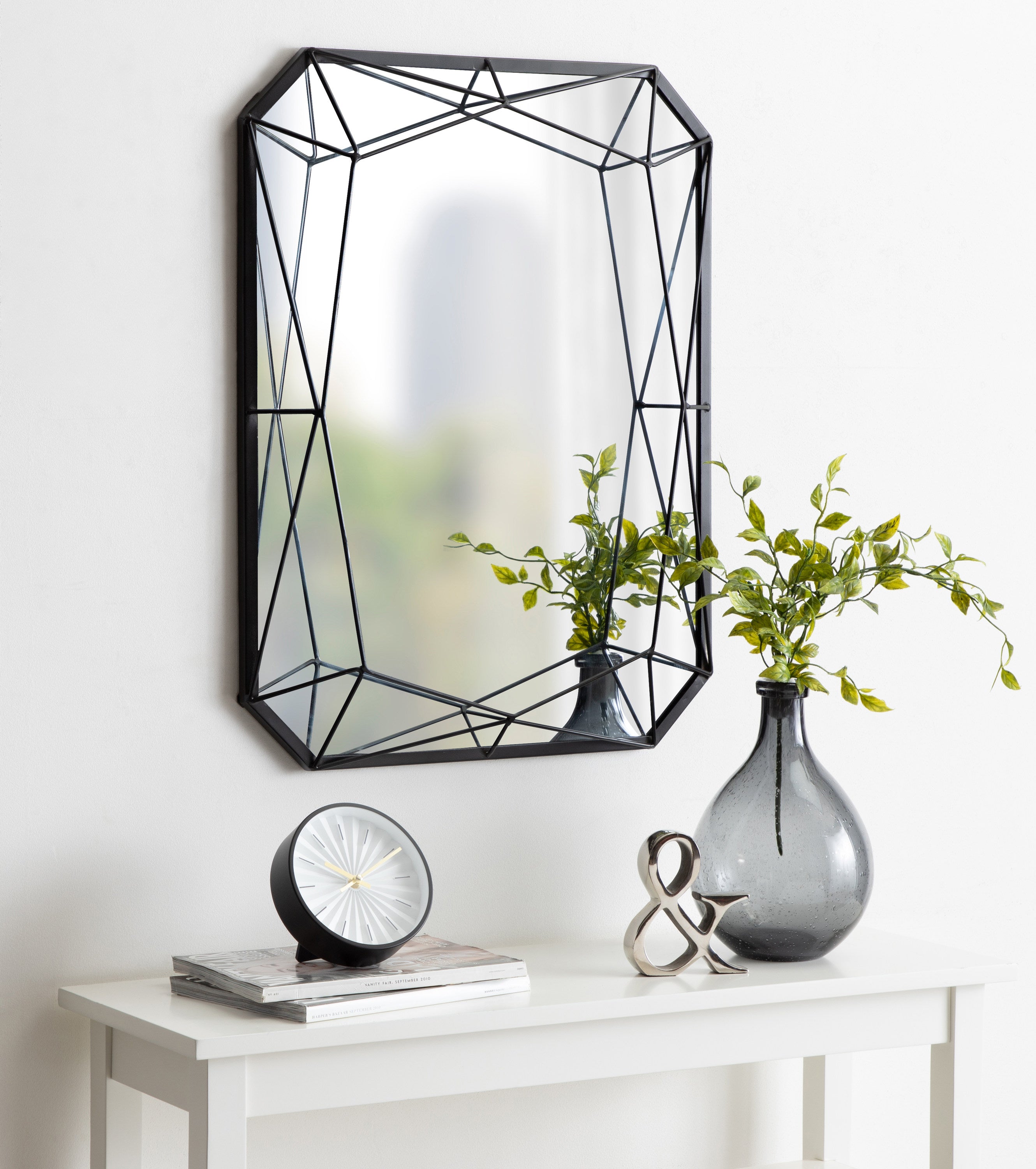 Keyleigh Rectangle Metal Accent Wall Mirror